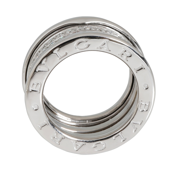 BVLGARI B.zero1 Three-Band Diamond Ring in 18k White Gold 0.89 CTW - Picture 2 of 4